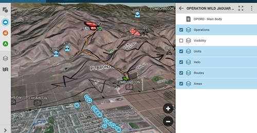 Improvements to SitaWare Edge 2.0 include a 3D map, the same employed on the SitaWare Headquarters system.