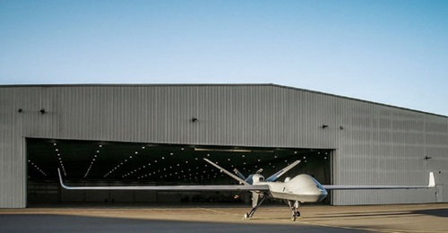 The first production-representative example of the MQ-9B SkyGuardian medium-altitude long-endurance UAV. GA-ASI has already developed at least 200 flight-certified metal and non-metal additive manufactured parts for the type.