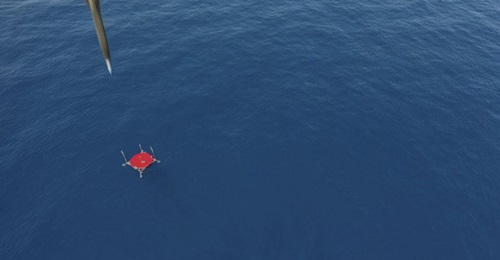 A LORA surface-to-surface missile approaches a pre-defined target in the Mediterranean during a dual firing demonstration on 31 May.