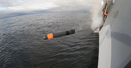 TS47 pictured being launched from HMS 
        
        .