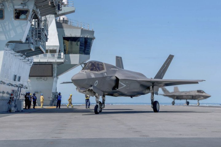 
        Four F-35Bs from 617 Squadron arrived on HMS 
        Queen Elizabeth
         on 9 June.
      