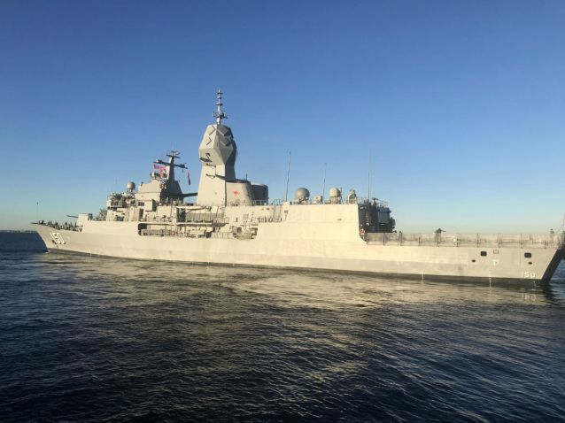 
        HMAS
        Anzac
        (seen here post upgrade) is the second of eight RAN frigates of the class to have completed the AMCAP programme.
       (BAE Systems Australia )