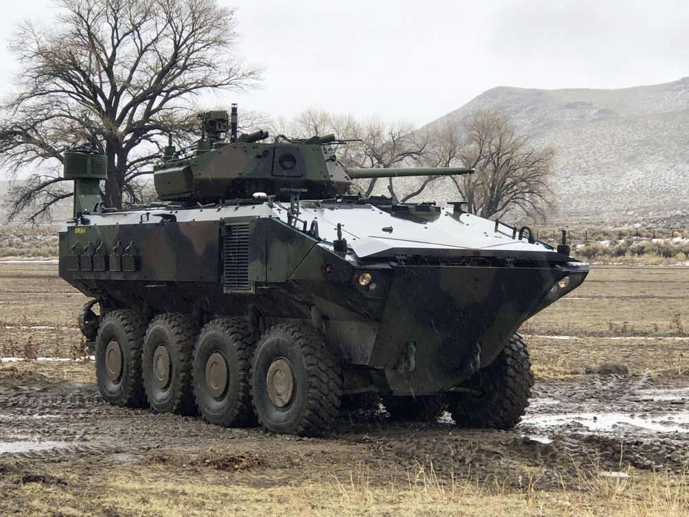 The USMC is moving ahead with production of its ACV fleet, and recently awarded BAE Systems with a contract for its ACV 30 mm gun variant (pictured here). (BAE Systems )