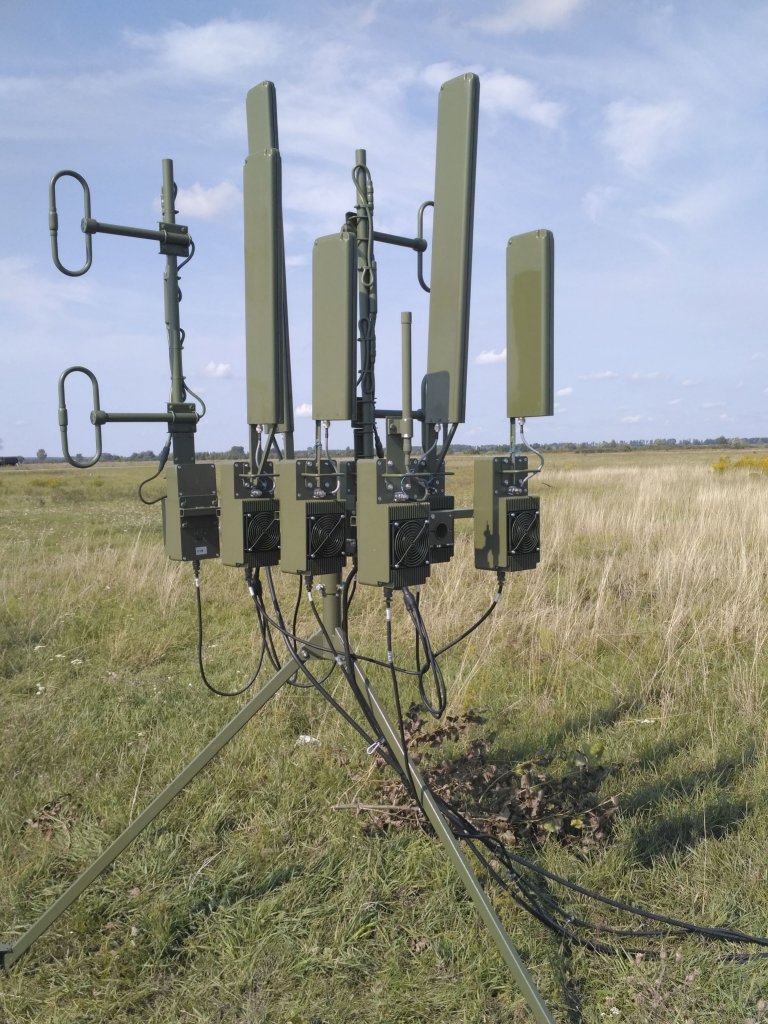 The Nota complex was developed by Tritel and is designed to address various UAVs and suppress cellular communication networks.  (Mikhail Zhirohov)