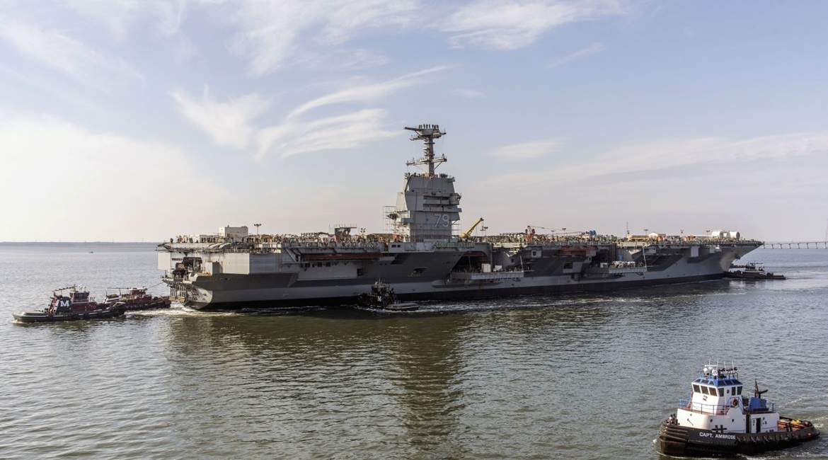 Huntington Ingalls Industries' Newport News Shipbuilding launched aircraft carrier 
        
         on 16 December 2019.