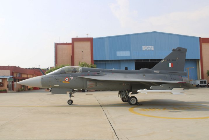 Hindustan Aeronautics Limited attributed strong profits in 2019-20 to programmes to produce aircraft including the Tejas Light Combat Aircraft (pictured). (HAL)