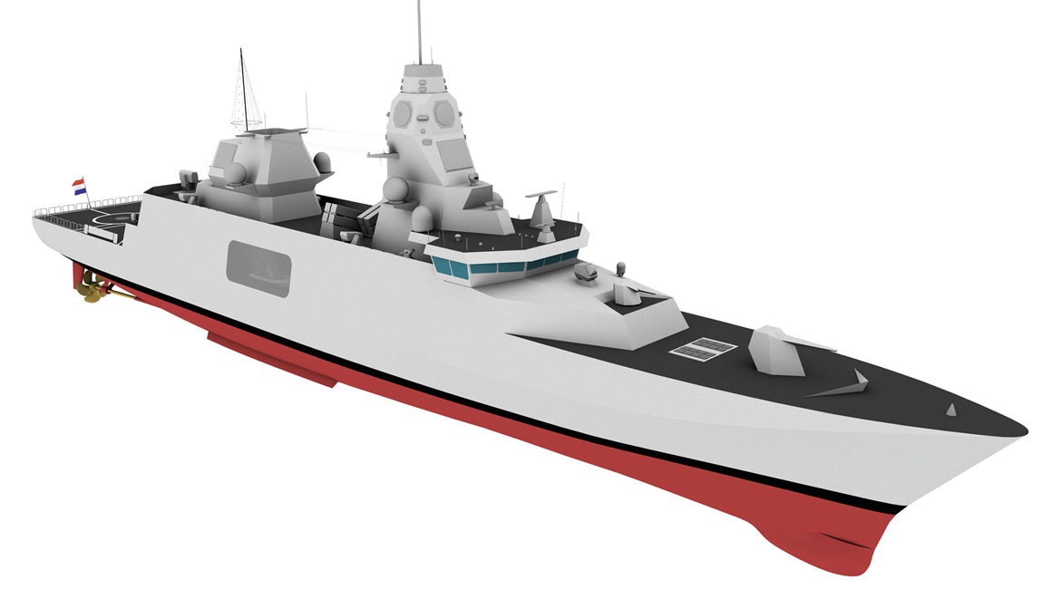 Artist's impression of Dutch-Belgian M-frigate replacement.
