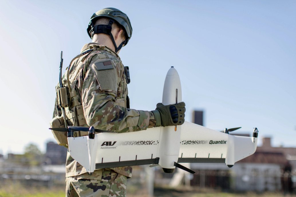 Quantix Recon is easily deployable by a single operator from a small take-off and landing area. (AeroVironment)