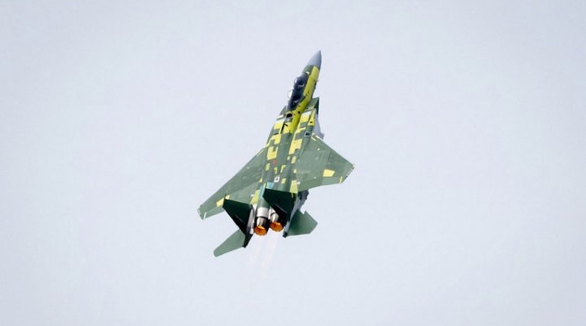 The first of an official 36 F-15QA fighters departs Boeing's St Louis facility on its maiden flight earlier in 2020. Recent official US military notifications appear to indicate that Qatar's procurement has now been expanded to 48 aircraft.
