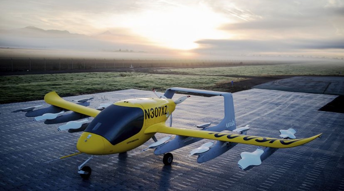 Wisk's Cora 12-rotor eVTOL aircraft. The company decided not to bid for the USAF's Agility Prime programme to focus on bringing air taxi capability to New Zealand and later the United States.