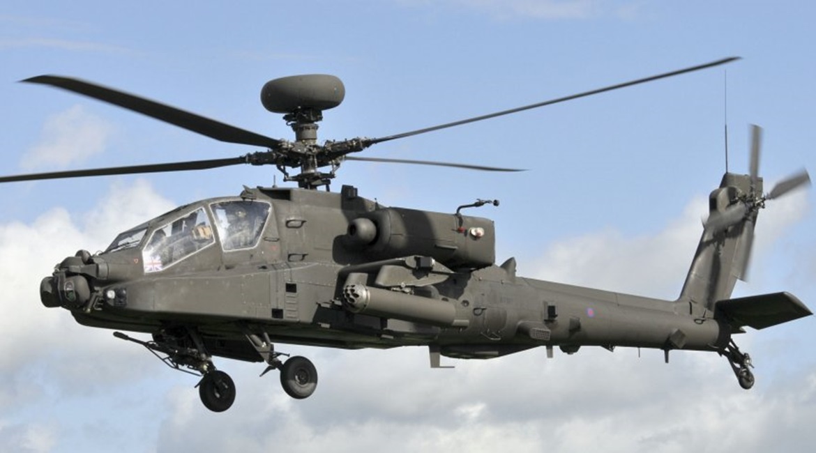 Seen here in UK service, the Apache has been adopted by 16 nations since the first example rolled off the line in 1983.