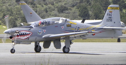 Colombia has 14 AT-27M Tucanos which have now all been through a modernisation programme.
