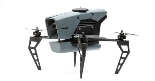 The Iron Drone interceptor that has been integrated with Drone Guard without the wires that help it entangle its target.