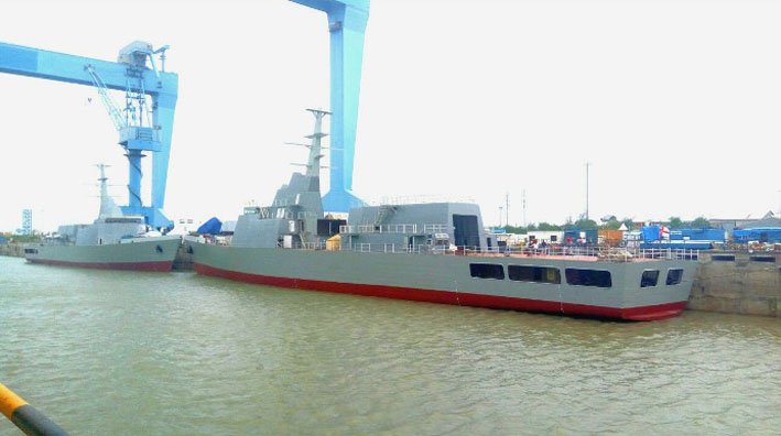 Russia’s United Shipbuilding Corporation (USC) has reportedly submitted a bid to acquire India’s Reliance Naval and Engineering, the constructor of the Indian Navy’s Project 21 offshore patrol vessels (pictured). (Indian Navy)