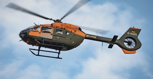 Seen at its delivery ceremony in December 2019, the first of seven H145 LUH's for the Germany Army has now officially begin its domestic SAR duties.