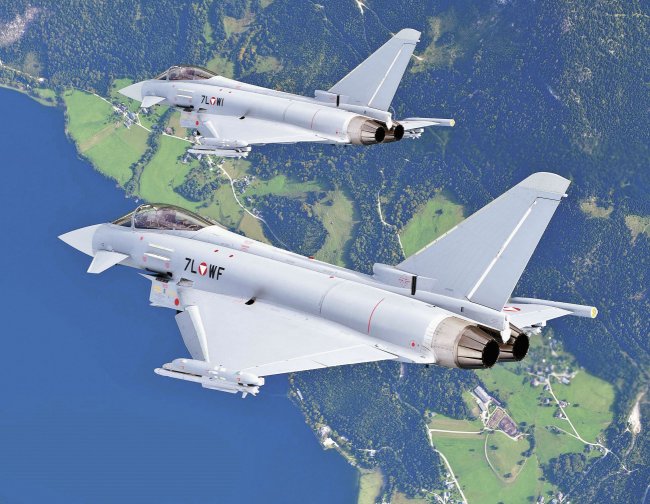 While Austria had been looking to replace its 15 Eurofighters with a cheaper aircraft, the country’s defence minister has said the fleet will be retained as it would be too costly to exit the contract with Airbus. (Eurofighter)