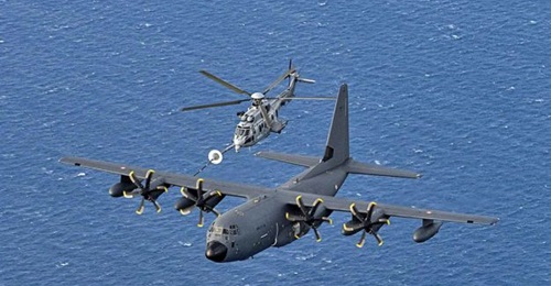 The KC-130J and the Caracal are soon to be cleared for air-to-air refuelling operations.