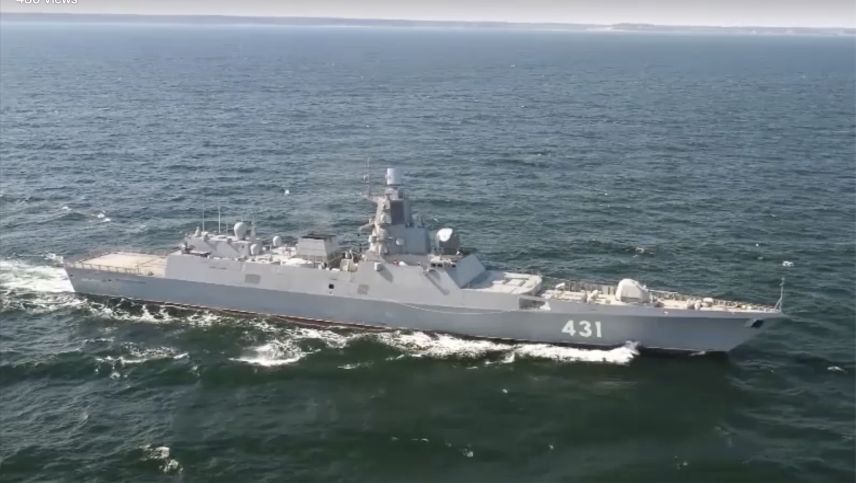 
        The Project 22350 frigate 
        Admiral Kasatonov
         is one of 40 Russian Navy ships being commissioned in 2020.
       (Northern Fleet press service)