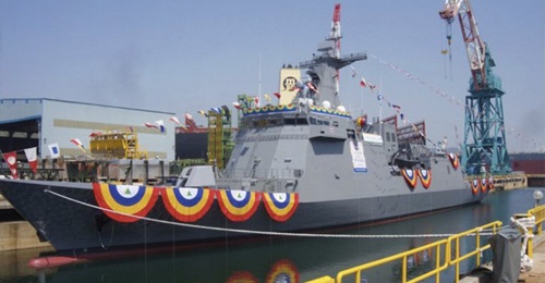 The Philippine Navy's first Jose Rizal-class frigate, BRP 
        
         which was commissioned on 10 July.