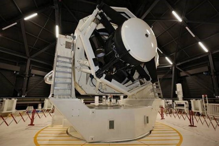 The Space Surveillance Telescope is seen here at the joint Australian-US space facility near Exmouth on Western Australia’s Coral Coast.  (Commonwealth of Australia 2020)