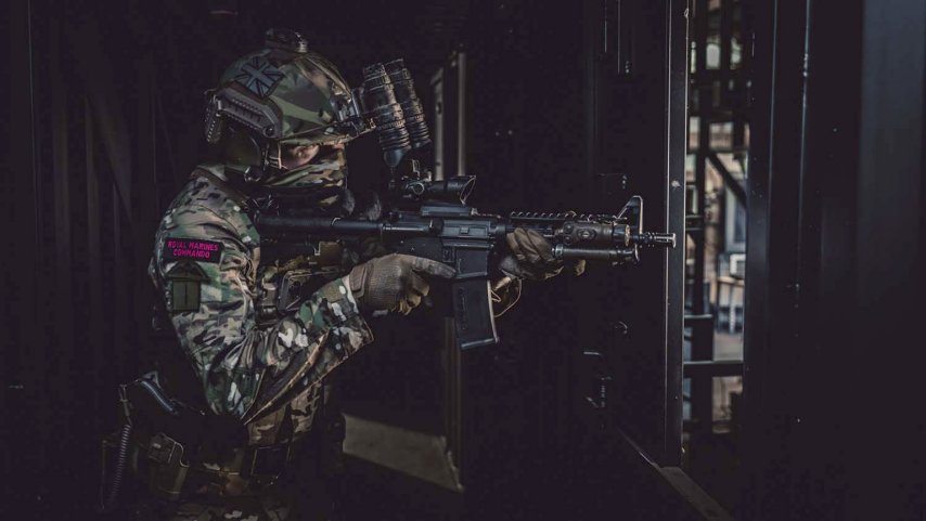 The Royal Marines’ new Vanguard Strike Company will wear a new uniform during its first deployment in mid-2021. (Crown copyright)