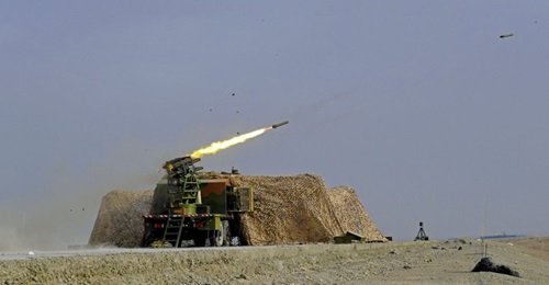 Chinese media released images on 18 July of a vehicle-mounted countermeasures system launching a jamming projectile during an exercise held on 12 July in the Gobi Desert in northwestern China.