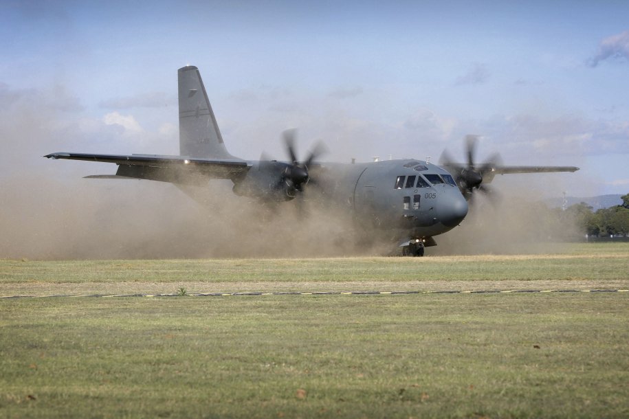 A RAAF C-27J Spartan transport aircraft. The service is reviewing the future role of these aircraft after two failures by the 10-strong fleet to achieve final operational capability. (Commonwealth of Australia)
