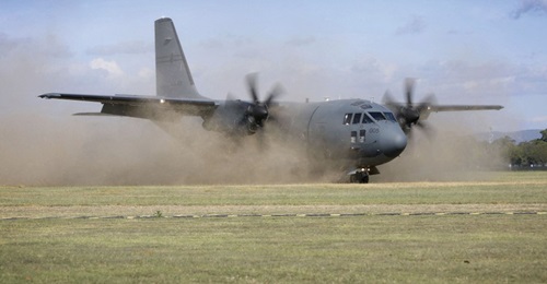 A RAAF C-27J Spartan transport aircraft. The service is reviewing the future role of these aircraft after two failures by the 10-strong fleet to achieve final operational capability.