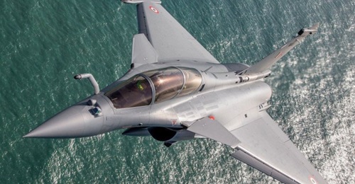 One of the 36 Dassault Rafale fighters ordered by the IAF undergoing a test flight in France. The first five such aircraft for the IAF arrived in India on 29 July.