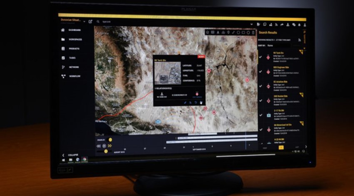 An end user visual interface system running BAE Systems' Intelligence Knowledge Environment (IKE) software framework. Programme officials are pairing IKE with the Lead Expitation Intelligence (LEXI) enterprise software suite for the Capability Drop 2 v...