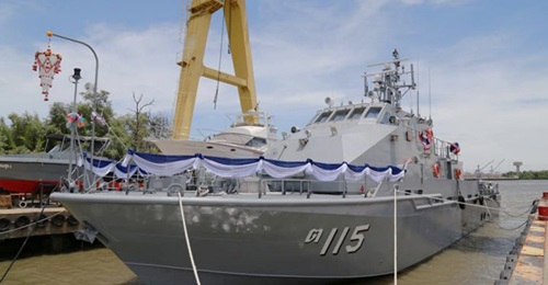 The vessel with pennant number 115, one of two M36-class boats that were launched on 31 July 2020.