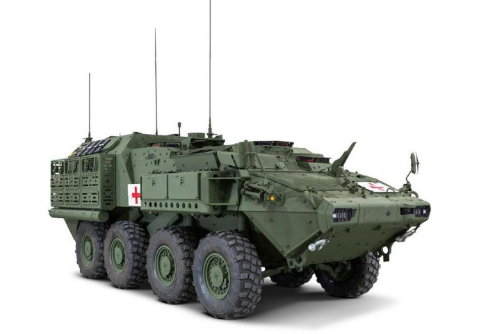 Pictured here is one Armoured Combat Support Vehicle configuration for the Canadian military. General Dynamics Land Systems-Canada is beginning to produce the new vehicle line.  (Canada’s Department of National Defence )