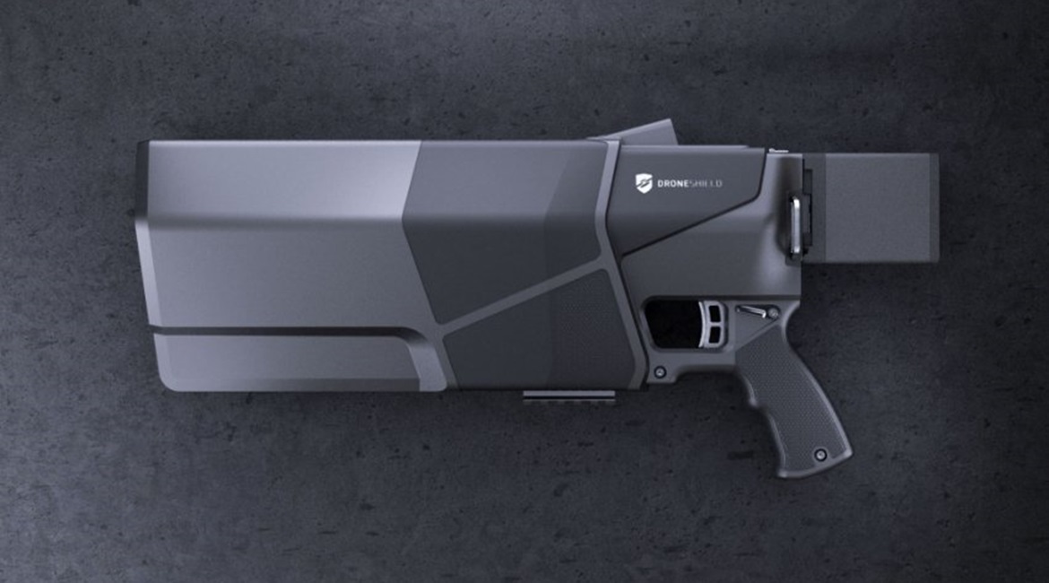 DroneShield - based in Sydney - has developed a range of counter-UAV products including this DroneGun MKIII: a lightweight jammer, which was launched in July 2019.