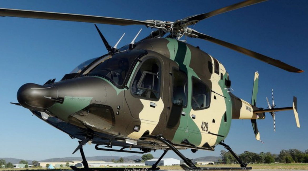 Pictured in Australian Defence Force colours, the Bell 429 Global Ranger is being offered by Babcock for the country's Land 2097 Phase 4 requirement. Supporting the bid, Babcock is partnered with 16 local companies.