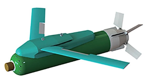 A computer-generated image showing the gliding 'blackout' bomb South Korea is aiming to develop for use by the RoKAF.