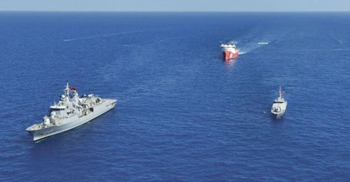 The Turkish MND tweeted photos of the Turkish Navy frigate TCG 
        
         participating in Operation 'Mediterranean Shield' on 16 August.