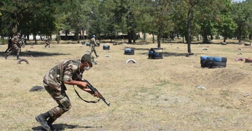 Libyan soldiers train in Isparta, Turkey.