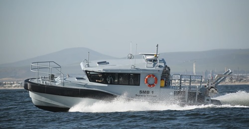The first Survey Motor Boat for the South African Navy is now undergoing trials prior to final delivery.