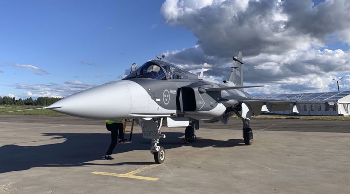 Saab's offering of the Gripen E, seen here at the Kauhava Air Show, is seeing a broad-based industrial and security package being offered to Finland.