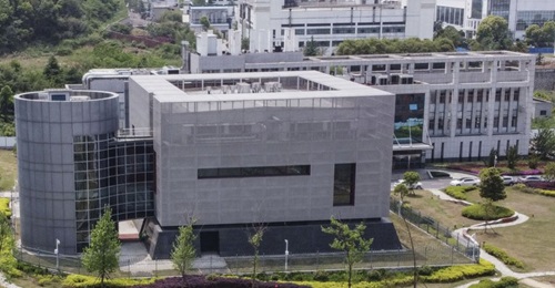 An aerial view of the BSL-4 laboratory at the Wuhan Institute of Virology in Wuhan in China's central Hubei province on 17 April 2020. There have been concerns around the safety of the laboratory's operations.