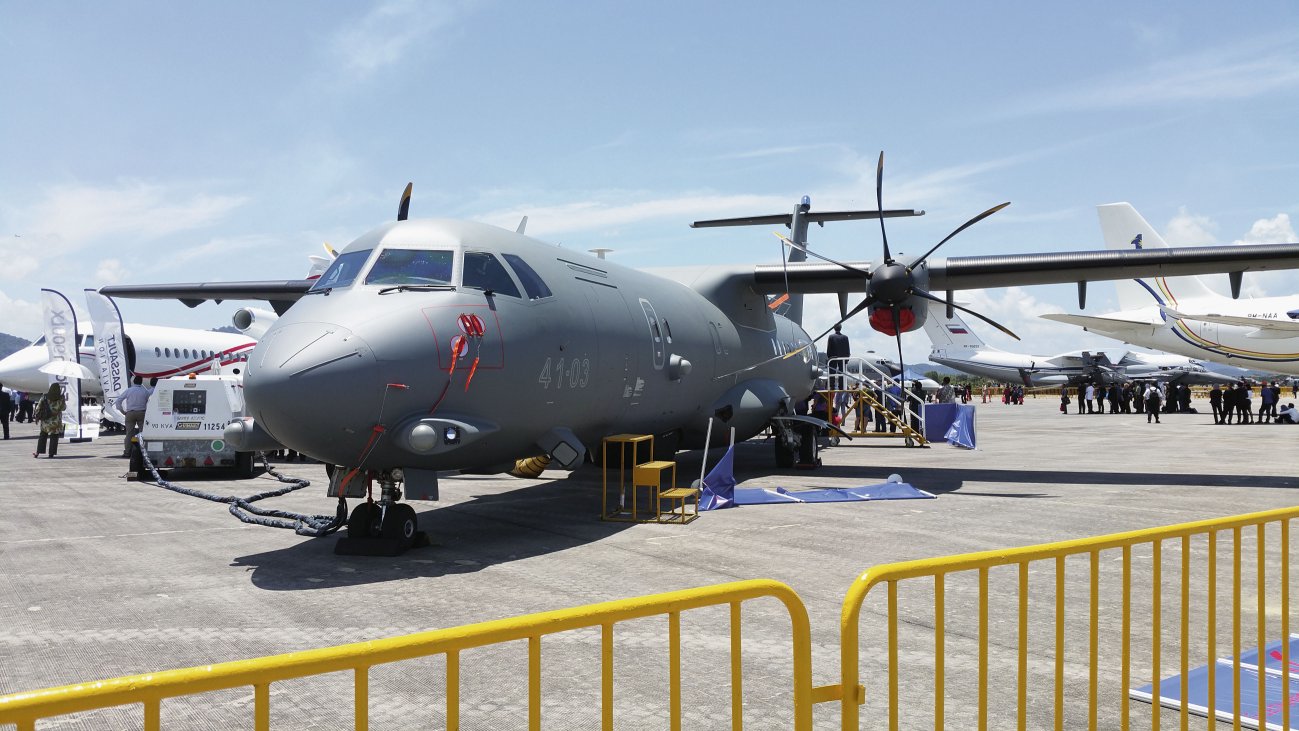 Leonardo’s ATR 72MP, seen here at LIMA 2017 in Langkawi. It is one of several aircraft types studied for Malaysia’s maritime patrol requirements, according to a senior RMAF official.  (Janes/Ridzwan Rahmat)
