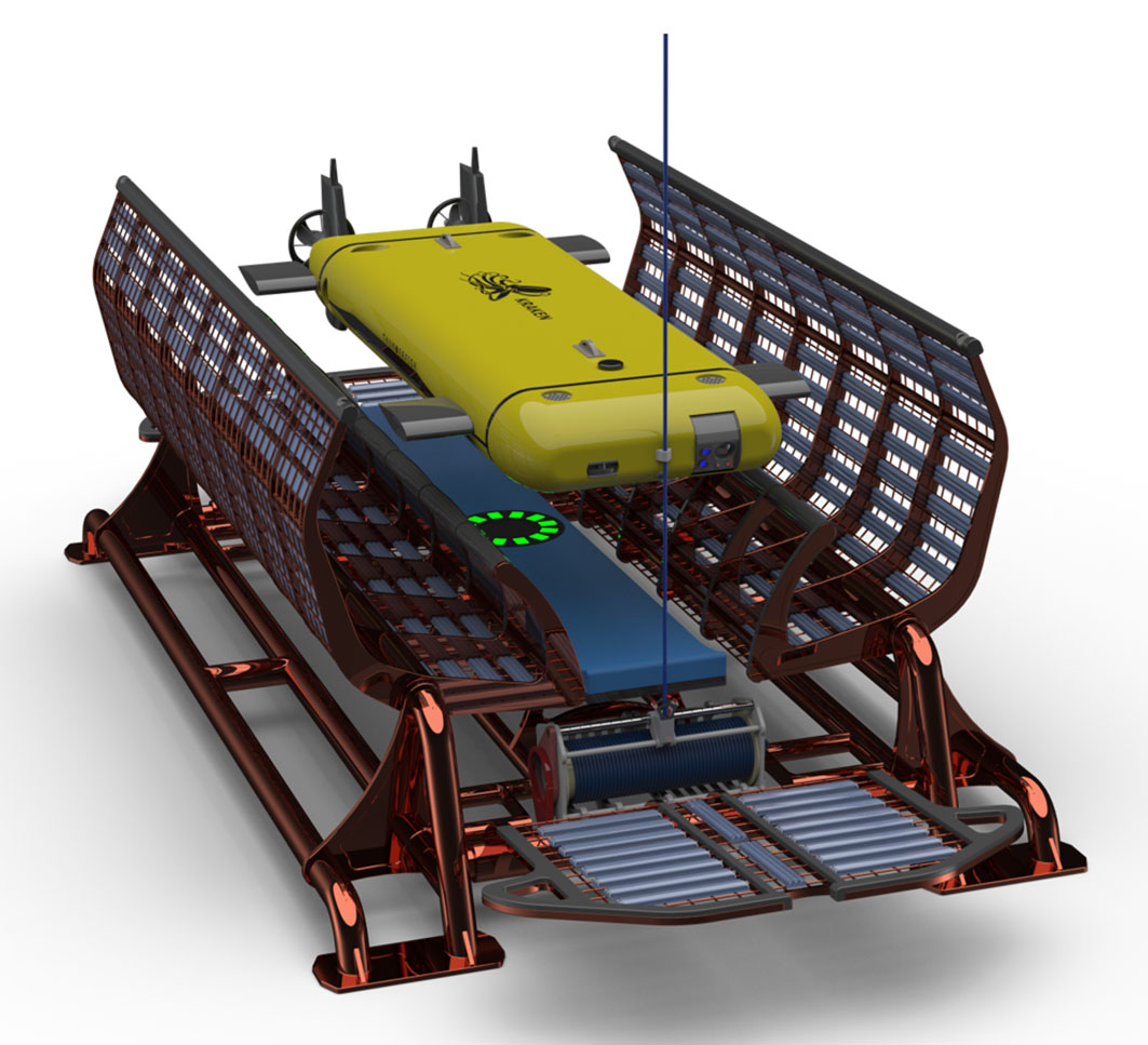 Kraken Robotics will develop an underwater docking station that can sustain and store the ThunderFish XL autonomous underwater vehicle. (Kraken Robotics)