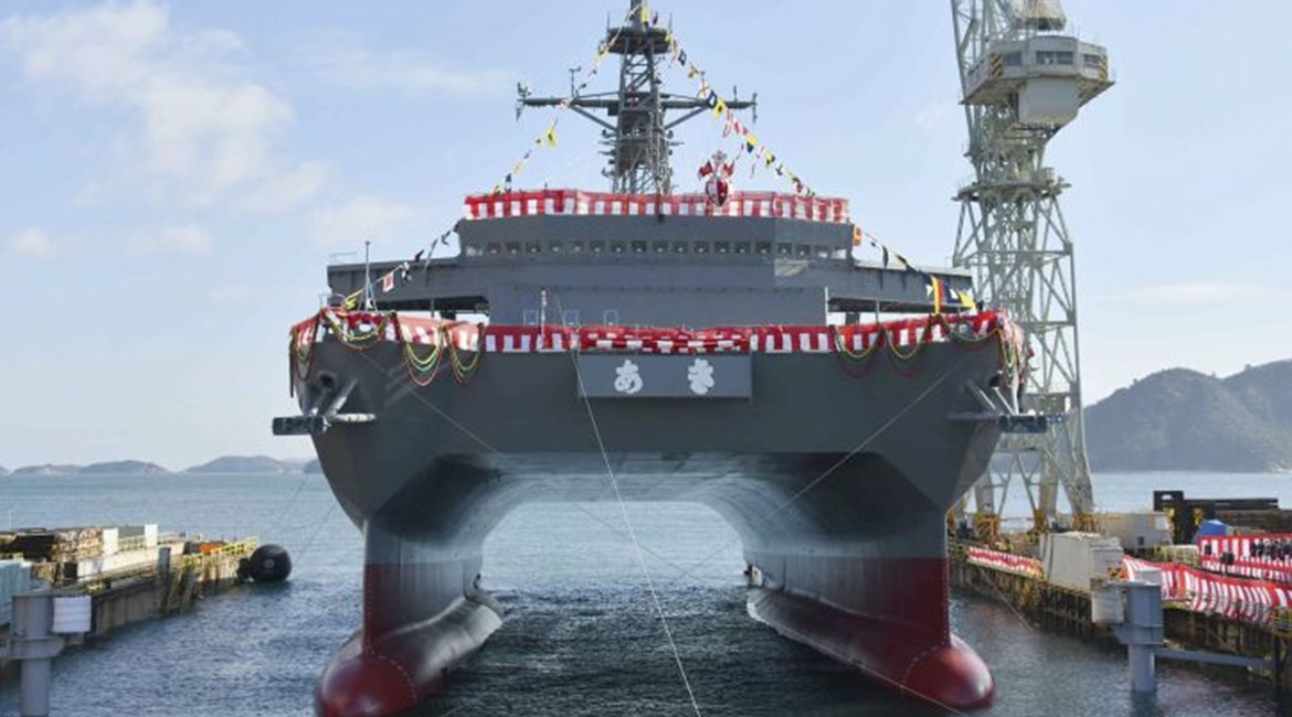 Japan's Mitsui Engineering & Shipbuilding, which in January launched Japan's third Hibiki-class ocean surveillance ship (pictured), has signed an agreement with Malaysian firm T7 Marine to explore naval vessel opportunities in Vietnam.