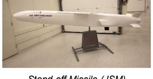 An image provided by the Japanese MoD showing a model of the JSM.