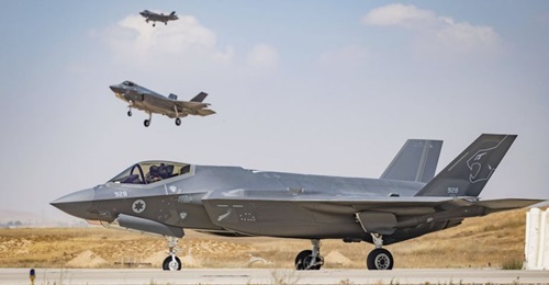 F-35Is at Nevatim Air Force Base in southern Israel.