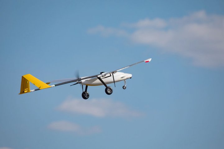 One of four unmanned test beds used by Boeing Australia during a recent flight test mission. The company announced on 8 September that the mission demonstrated that AI-enabled UAVs can be taught to behave and learn using simulations, “so they can detect a target in the real world, and then make a decision to act or react to the environment”. (Boeing Australia)