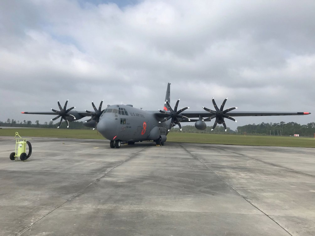 A US Air Force Lockheed Martin C-130H with the first combined installation of Collins Aerospace’s NP2000 propellers and electronic propeller control system (EPCS). Collins Aerospace Systems is now under contract to deliver 91 NP2000 systems to various Pentagon customers. (Collins Aerospace Systems)
