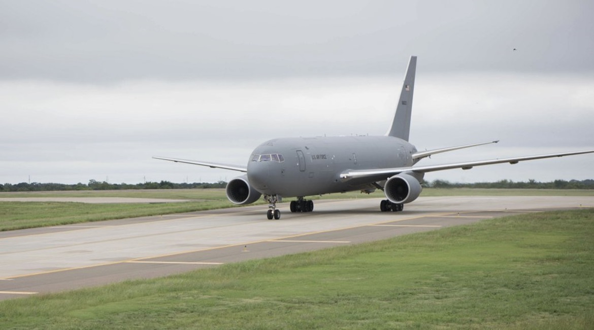 The first KC-46A Pegasus for Tinker Air Force Base in Oklahoma arrives on 10 September 2020. Boeing said it has resolved its issue with leaky fuel systems on the KC-46A.