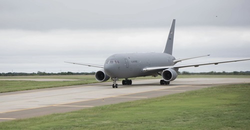 The first KC-46A Pegasus for Tinker Air Force Base in Oklahoma arrives on 10 September 2020. Boeing said it has resolved its issue with leaky fuel systems on the KC-46A.