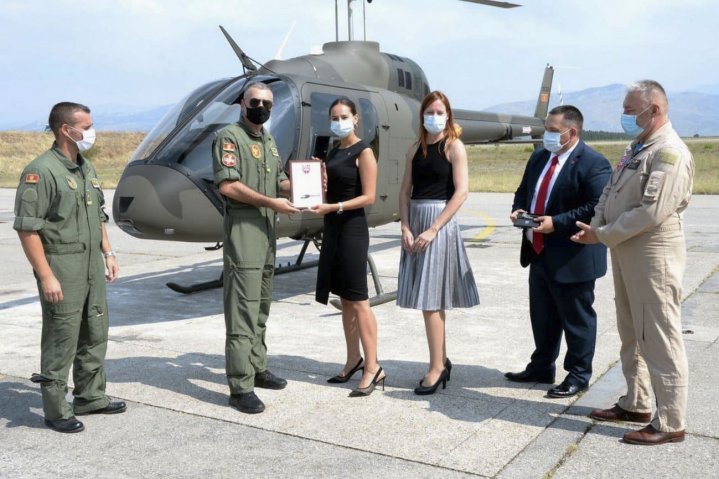 The Montenegrin Air Force has received the first of two contracted Bell 505 helicopters, with a further two expected to be signed for in 2021. (Bell)